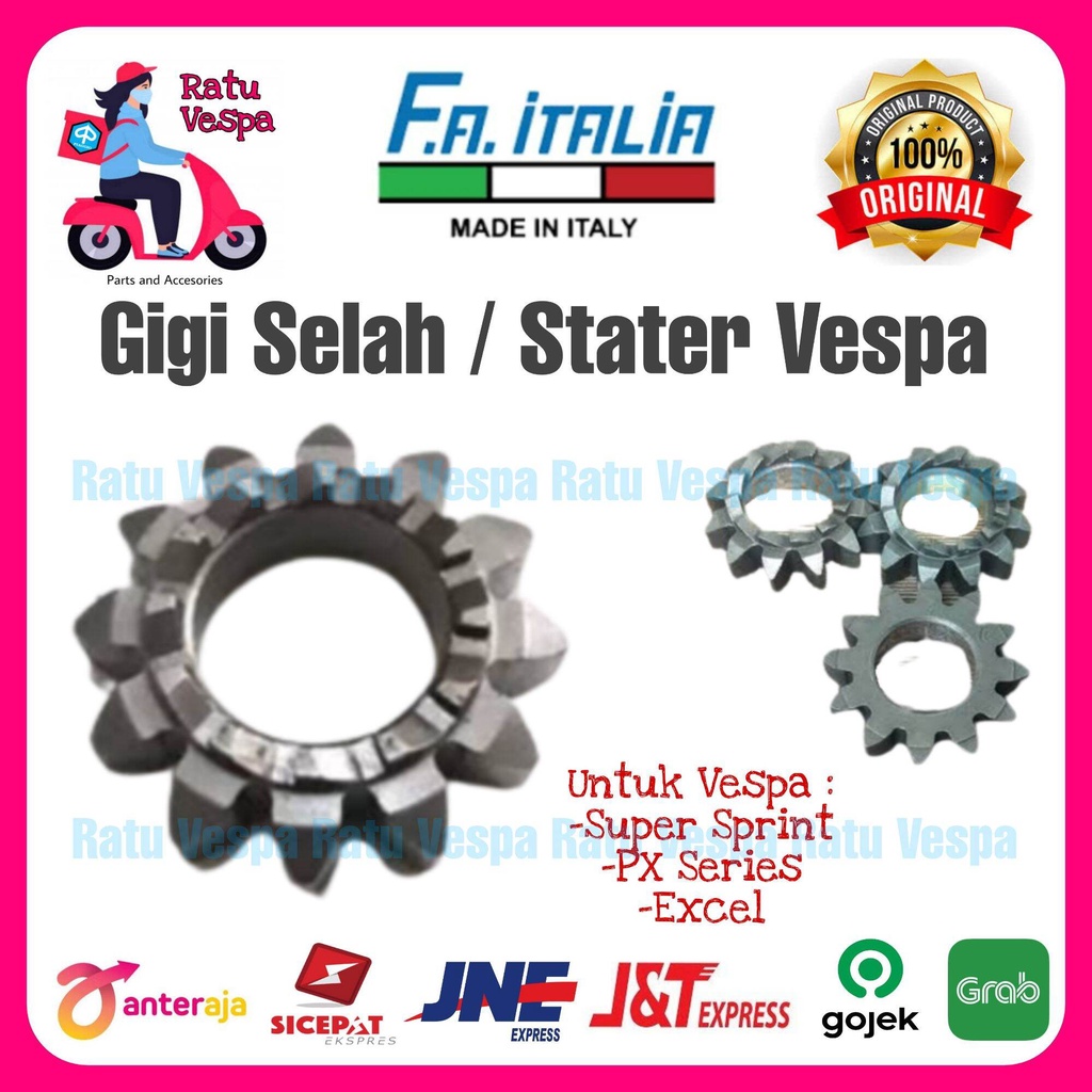 FA ITALIA Gigi Selah Stater Vespa Super Sprint PX PS Strada Excel