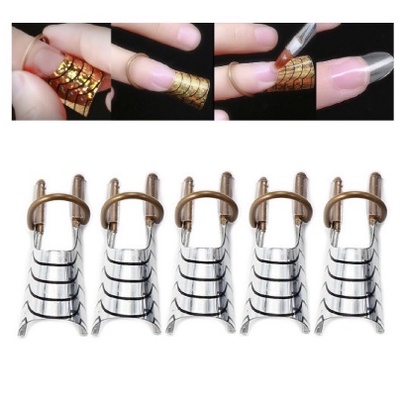 5pcs Nail form reusable cetakan form nail extension / nails form kertas extension kuku