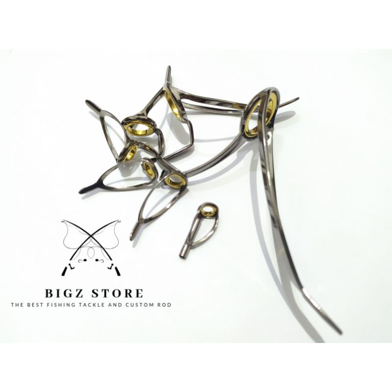 RING GUIDE FUJI GOLD KAKI 2 LOWRIDER UCRTIG ECER PERBIJI SATUAN 6 10 12 16 20 KOLONGAN CUSTOM JORAN