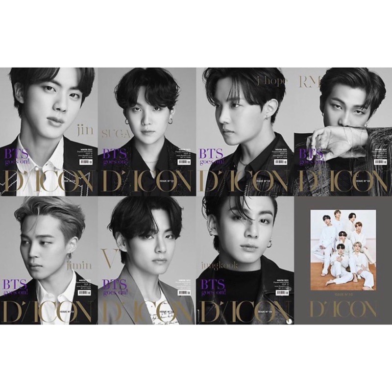 (BISA PRE ORDER - JAPAN) BTS D-ICON MAGAZINE: BTS GOES ON (GROUP / MEMBER)