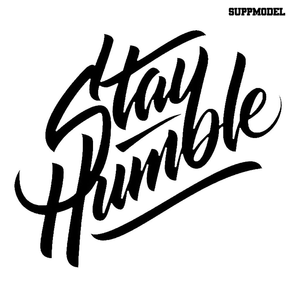 Stiker Tulisan Stay Humble Reflektif Untuk Bodykaca Jendela Mobil