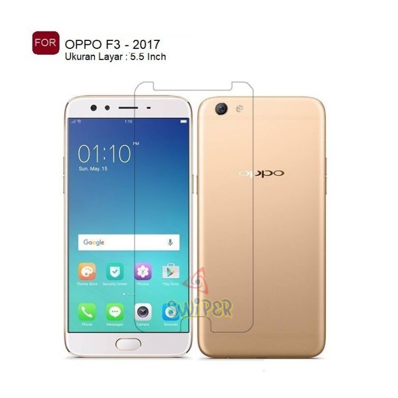 TEMPERED GLAS ANTI GORES KACA TG BENING OPPO F3 ORIGINAL