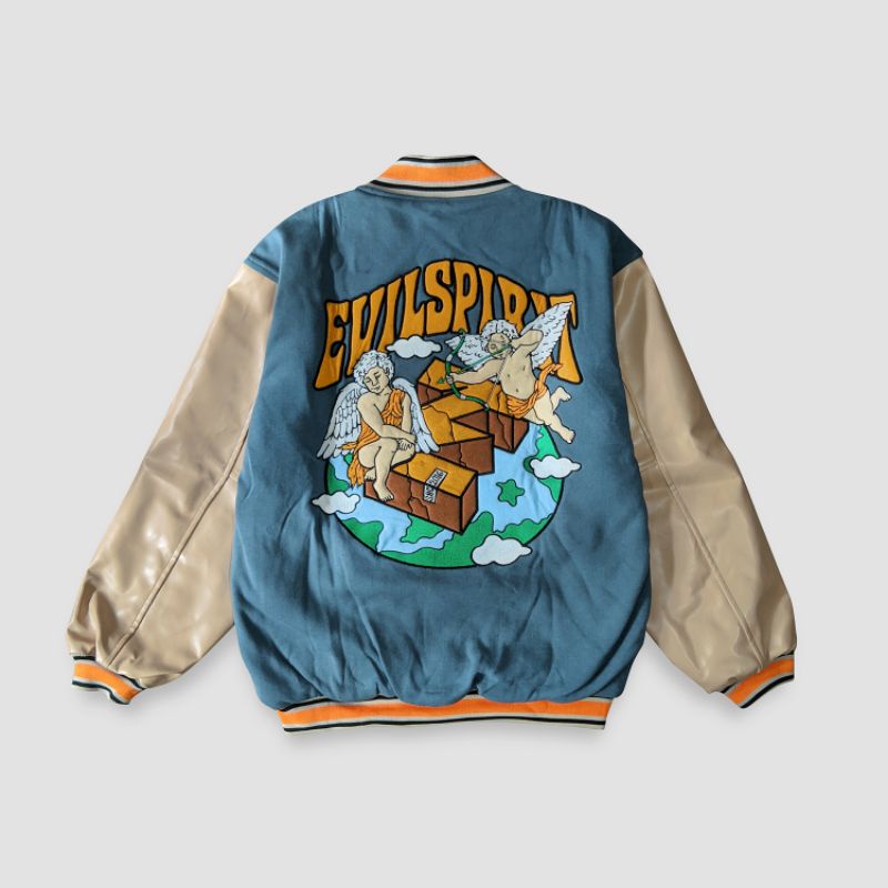 EVILSPIRIT VARSITY JACKET - ANGEL CUPID BENHUR