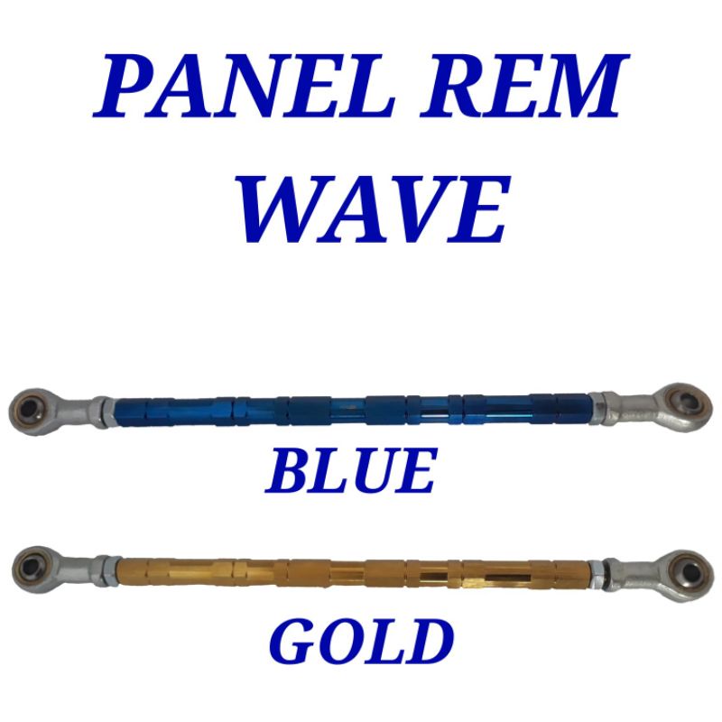 Panel Rem Wave Warna Blue Gold Tebal