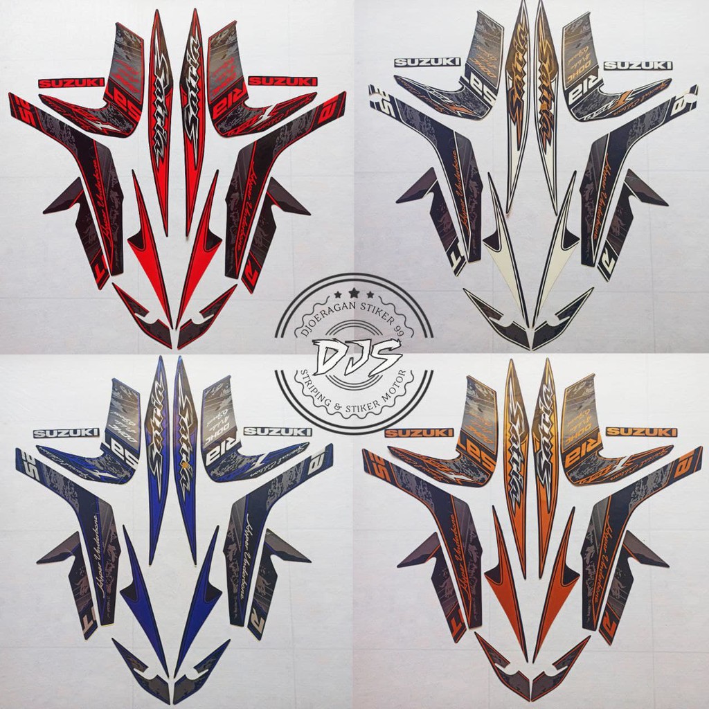 STRIPING SUZUKI SATRIA FU BARONG TAHUN 2011, LIS STIKER MOTOR SATRIA FU BARONG 2011 SPESIAL EDITION.