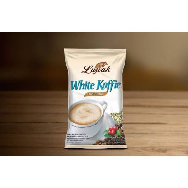 

Luwak White Koffie sachet (isi 10pcs x 20gr)