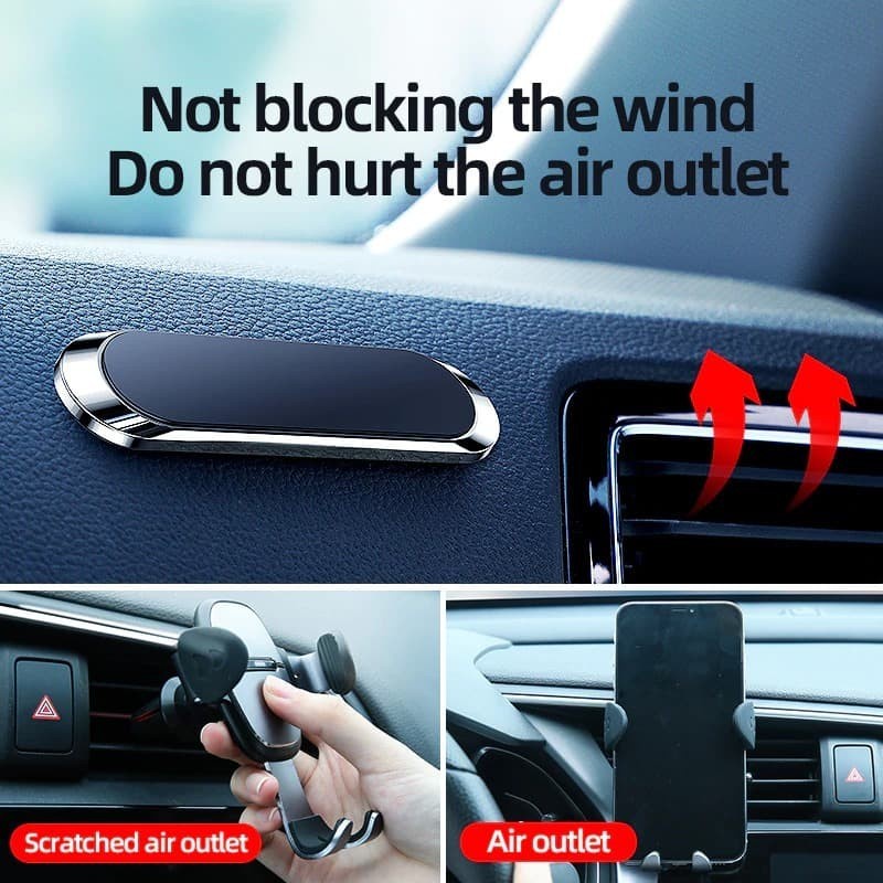 (COD) Car Phone Holder Magnetic Dudukan Dashbord Mobil Magnet Universal