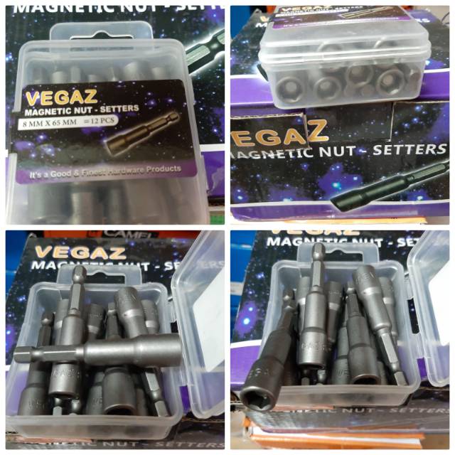 Mata Rufing Vegas / Roofing 8mm x 65mm Magnetic Nut Setter / 1pcs