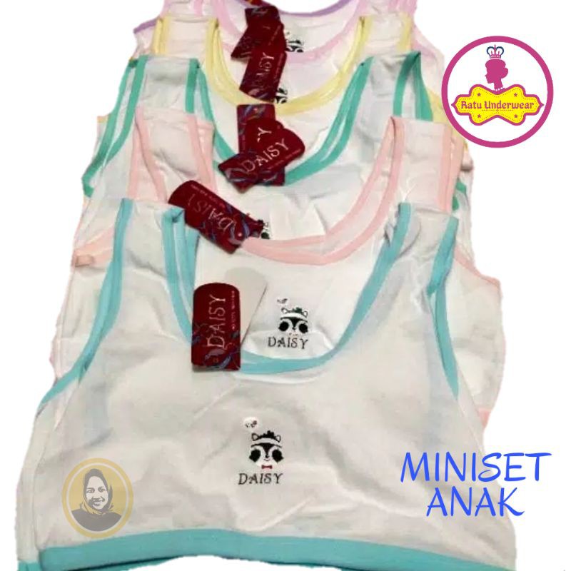COD - MINISET ANAK REMAJA IMPORT / MINISET DAISY BAHAN KATUN / BRA ANAK REMAJA / MINISET ANAKA POLOS