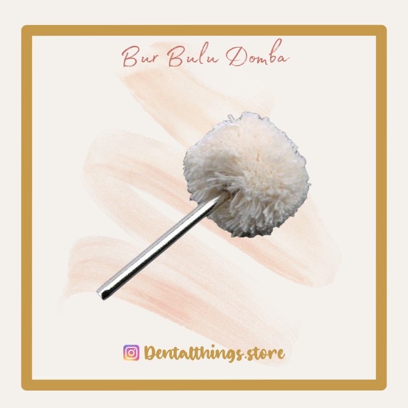dental cotton wheel polishing bur bulu domba