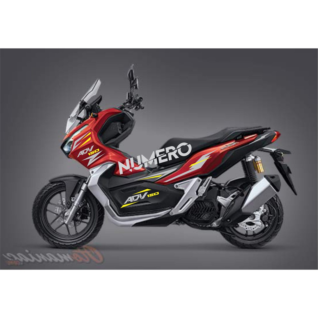 Cutting Sticker Honda Adv 150 Stiker Striping Honda Adv Warna