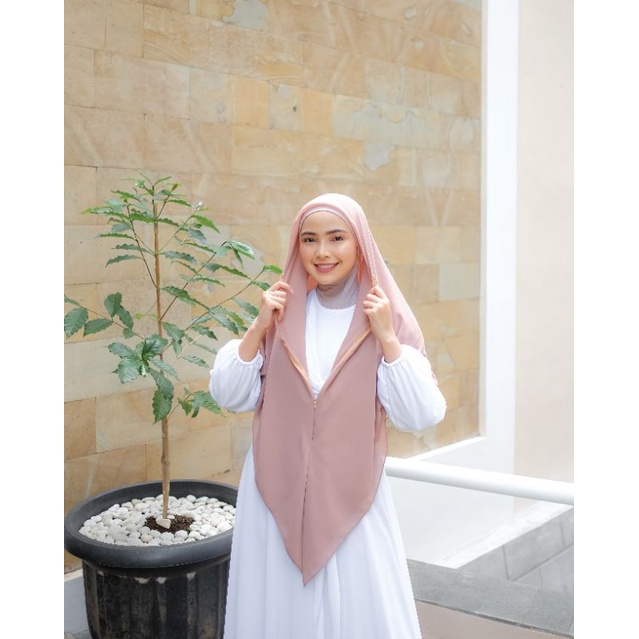 G.N.A.ID - JENNAIRA KHIMAR ZIPPER VERSI 1 RESLETING PANJANG