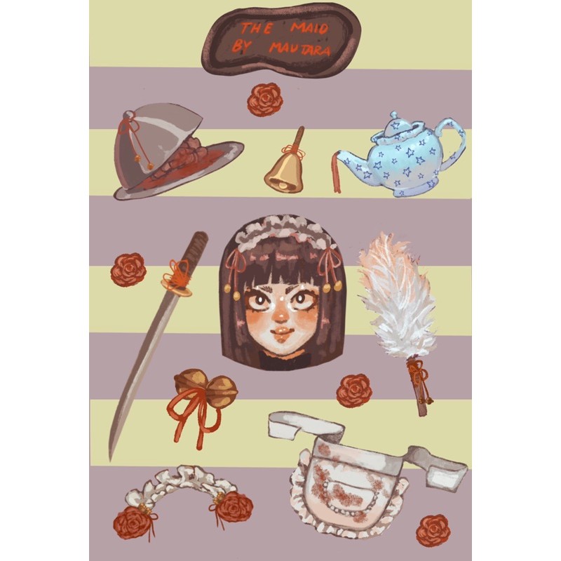 

the maid sticker set