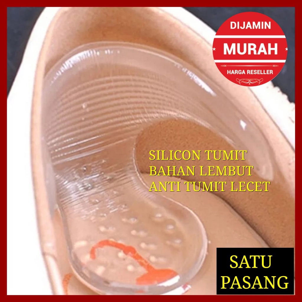 INSOLE PELINDUNG TUMIT SOL SEPATU WANITA INSOLE GEL SILICON