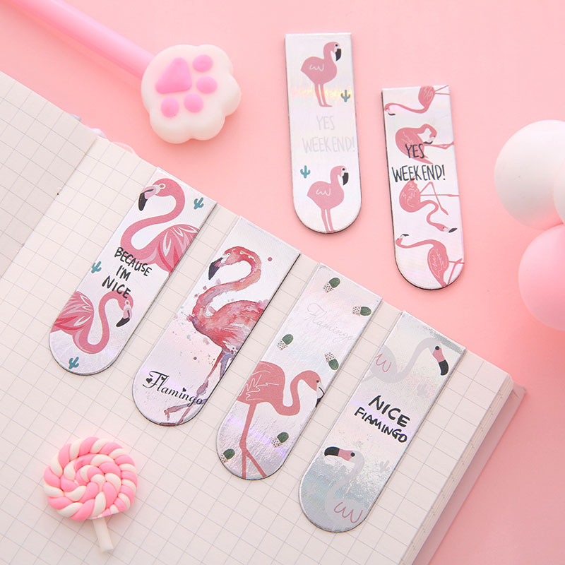 18 Pcs Cartoon Magnetic Bookmark Creative Cute Book Page Folder