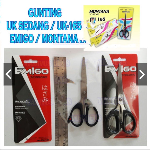 

Gunting Tanggung - Emigo 6inch - 16CM - Solid Steel - SharpSafe&Cheap KODE 165