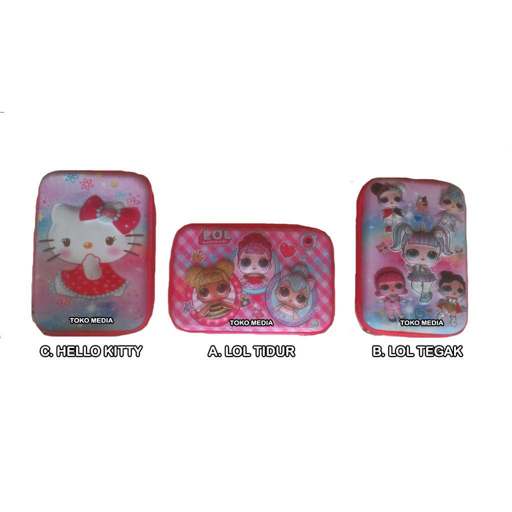 Kotak Tempat Pensil Ala Smiggle Motif LOL KUDA UNICORN Kotak Tempat Pensil Ala Smiggle Motif LOL KUDA UNICORN