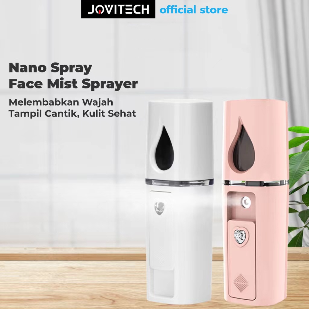 【COD】Jovitech Nano Spray Cermin Perawatan Wajah Mini Portable USB Mist Sprayer Pelembab Wajah