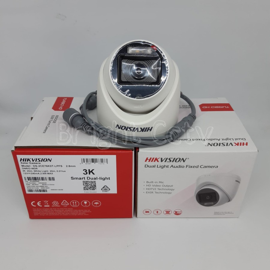 Kamera CCTV Hikvision 5MP Built in Mic Indoor 2CE76K0T-LPFS - 3K