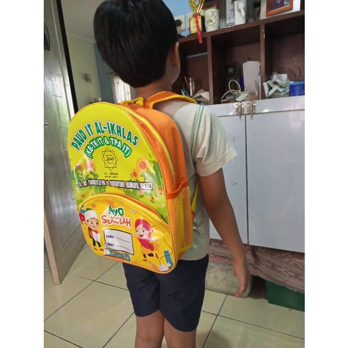 

Tas Custom Anak Foto+Nama - Tema Spongebob Ultah - 1 HARI JADI