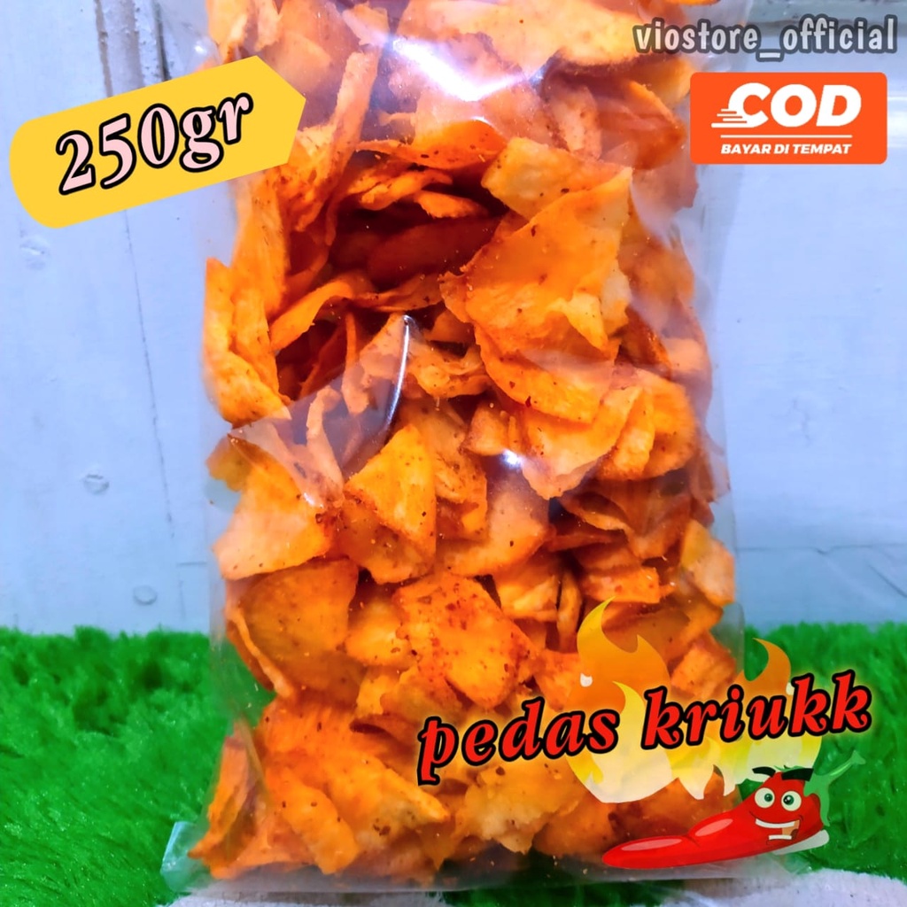 

KERIPIK SETAN KERIPIK SINGKONG PEDAS KERIPIK PEDAS 250gr