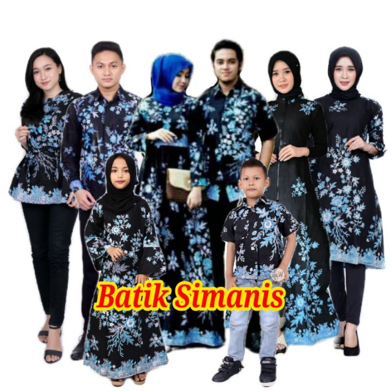 Terlaris Batik Couple Keluarga Sania Ruffle Ori Ndoro Jowi Dnt Motif Cibulan Biru YDZgWmRfXobEXj