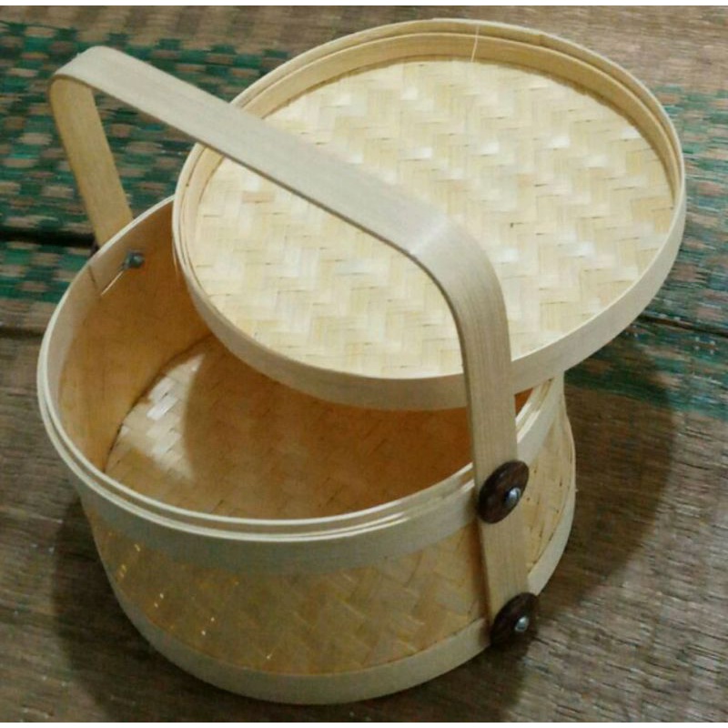 

Rantang/parcel lebaran bambu susun 1 D20