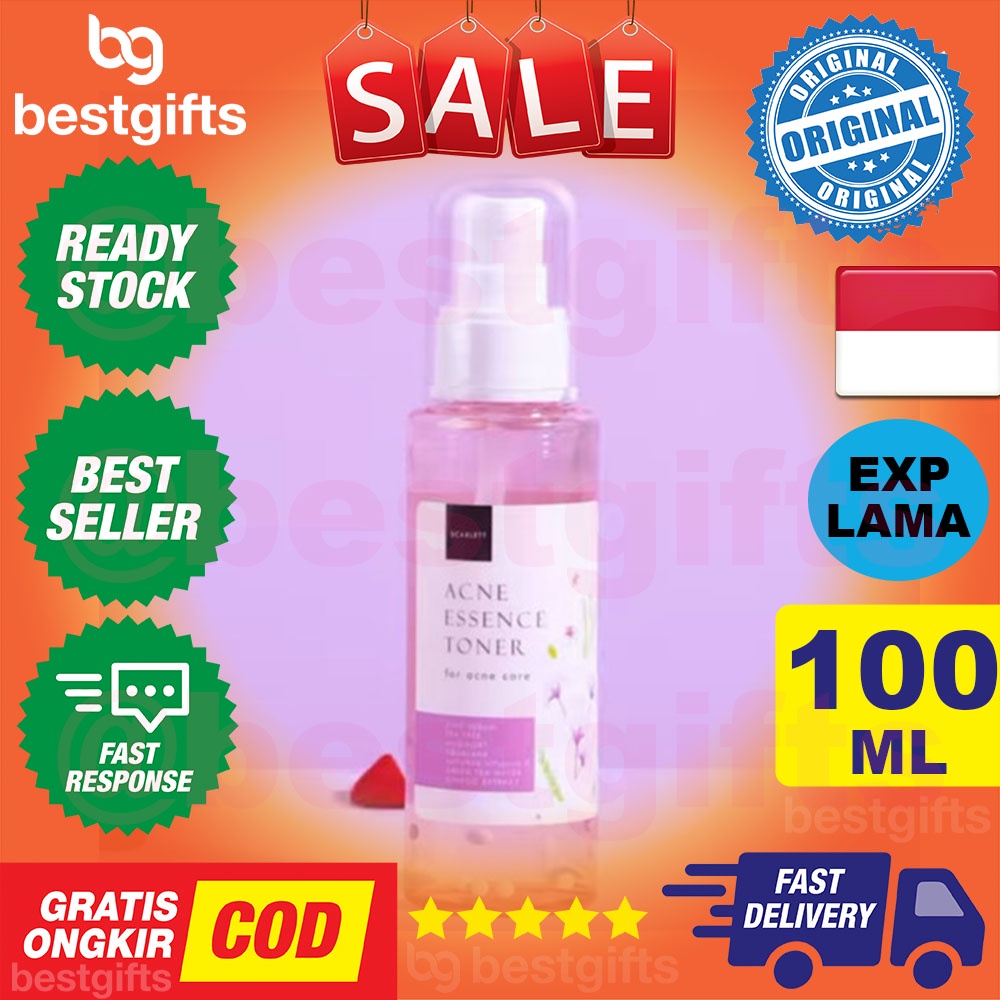 SCARLETT WHITENING ACNE ESSENSE TONER PEMUTIH  WAJAH 100 ML