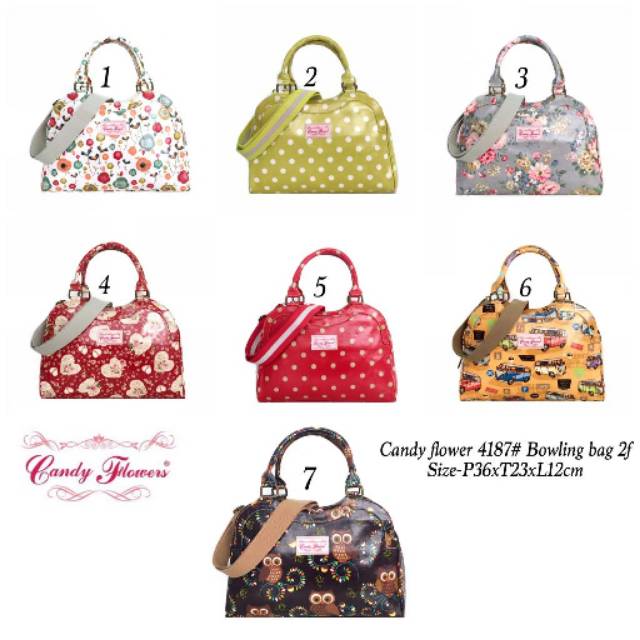 

Name : Candy flower 4187# Bowling bag 2f Size : P36xT23xL12cm