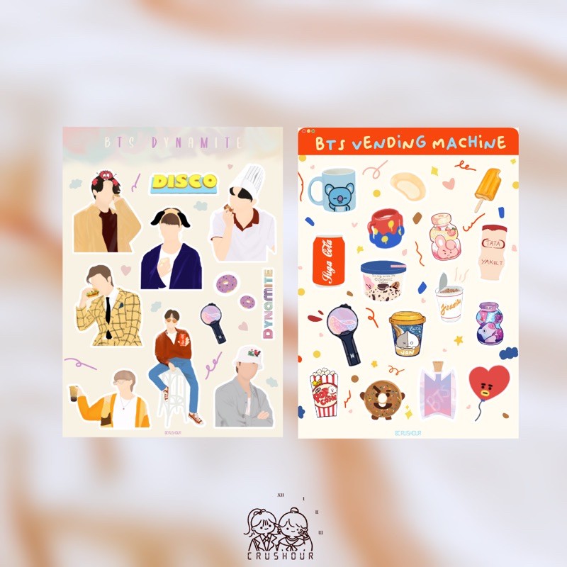 

BTS Sticker Sheet Deco