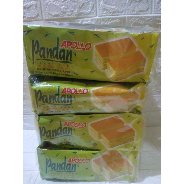 

Apollo bolu rasa pandan dan coklat isi 24 PCS