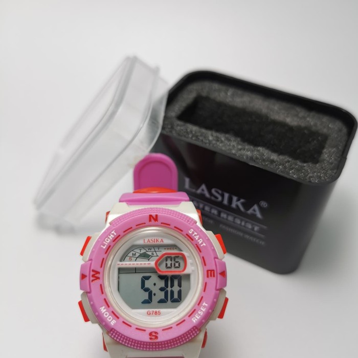 ge204g4r jam tangan digital anak anak remaja merk lasika grg20r2gg