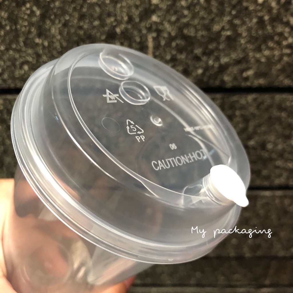 Gelas Boba / Cup PP Injection 400ml 14oz (Cup+Tutup+stopper) PREMIUM (Harga per 25set)