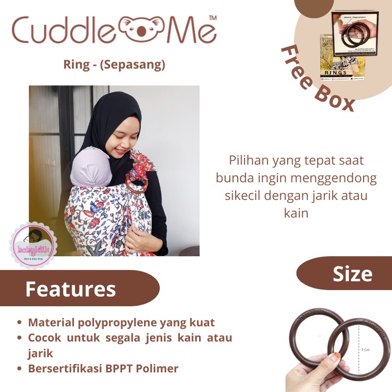 CuddleMe Ring CuddleMe Sepasang Ring CIncin Jarik Tradisional