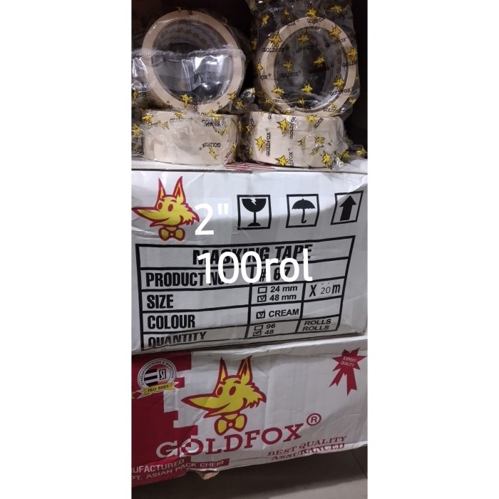 

Trendi Masking Tape / Lakban Kertas Goldfox 2" (48 Mm) Terlaris