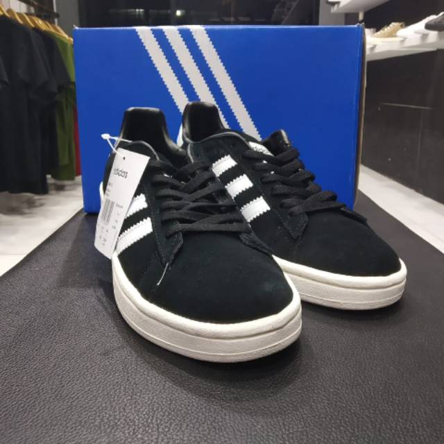 Sepatu adidas campus black white original BNIB