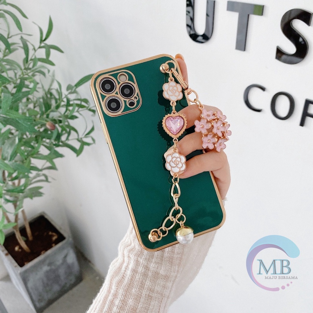 Y011 SOFTCASE SHINE PLATING CASE RANTAI DIINAMI OPPO A3S A5S A7 A12 A11K A37 NEO 9 A74 RENO 5F MB3078