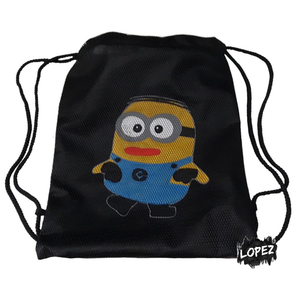 Tas Jaring Minion / Drawstringbag Despicable Me Minions