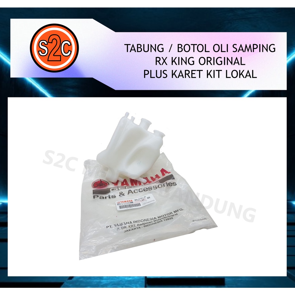 BOTOL TABUNG OLI SAMPING RX KING RXKING ORIGINAL PLUS KARET SET LOKAL-1
