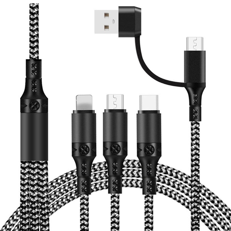 VIVI   Type C to USB C/Micro USB/Light-ning Charge Cable for huawei Smartphones 5 in1