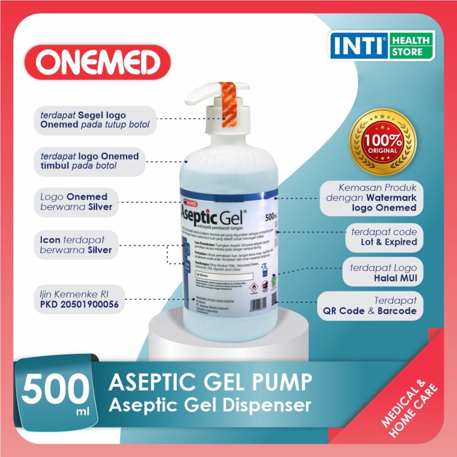 Onemed | Aseptic Gel Pump | Aseptic Gel Dispenser 500 ml