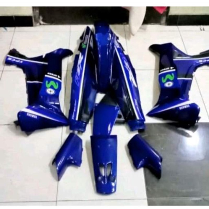 cover bodi body yamaha fiz r set halus fizr movistar biru