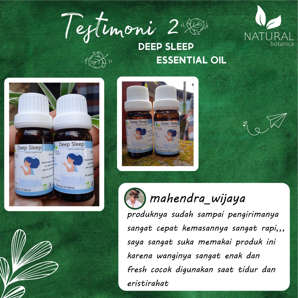 Natural Botanica Deep Sleep Essential Oil Insomnia Pure Minyak Esensial Atsiri Aroma Terapi Diffuser Humidifier