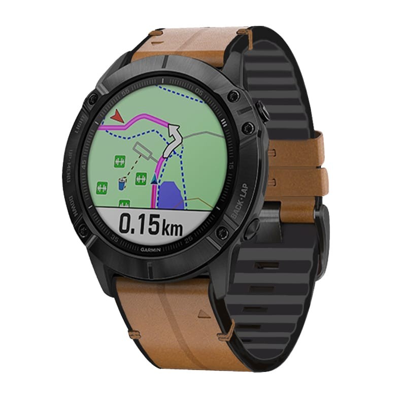 Tali Garmin Fenix 6 Fenix 5 Plus Fenix 5 Forerunner 935 945 955 Leather Kulit