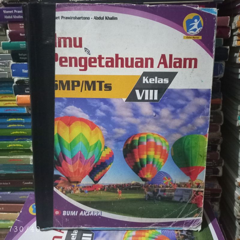BUKU BEKAS IPA SMP KELAS 2 BUMI AKSARA