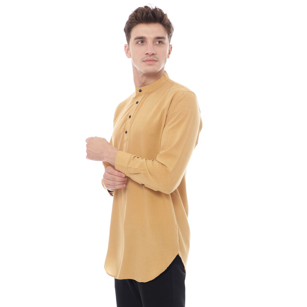 Maciku Baju Koko Kurta Dewasa Lengan Panjang Material Catton Adem Serap Keringat