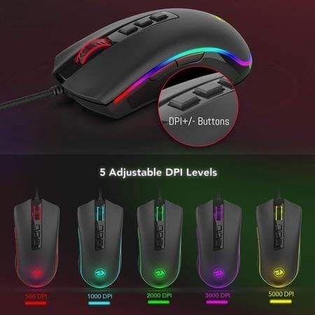 Redragon Gaming Mouse RGB COBRA - M711