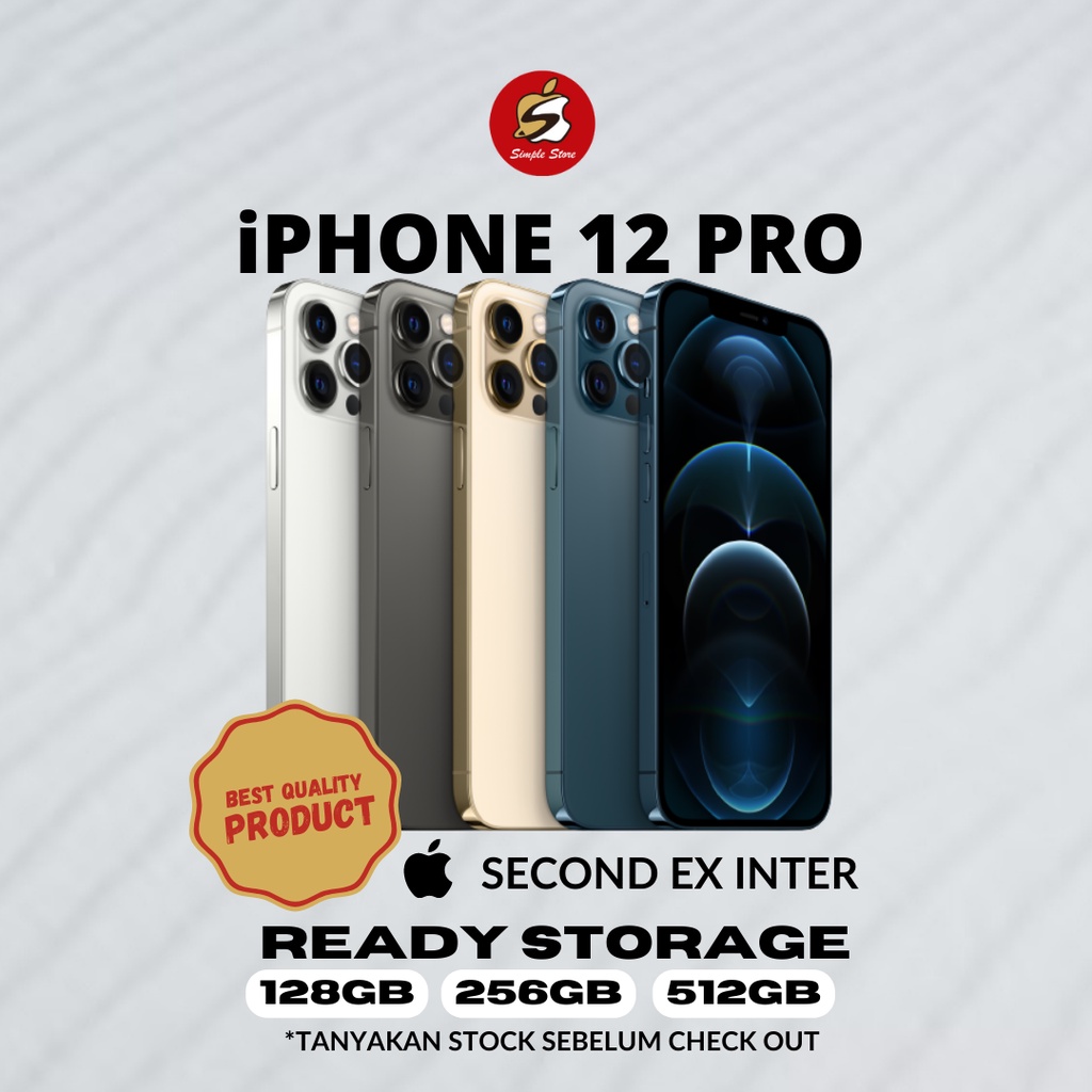 IPHONE 12 PRO 512GB FULLSET SECOND INTERNATIONAL BERGARANSI