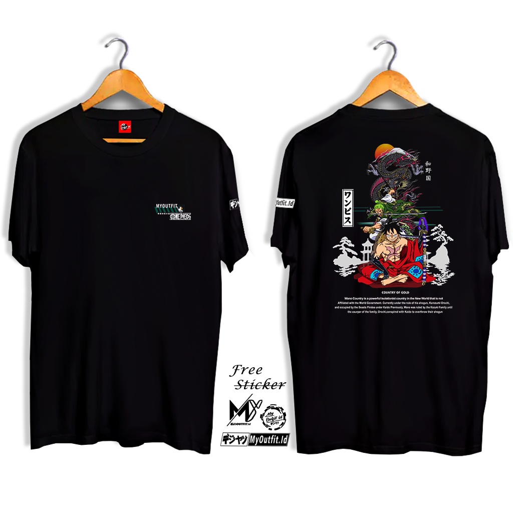 My Outfit.Id Kaos One Piece Original Spesial Edition Baju T shirt Anime Luffy & Zoro Negeri Wano Epi