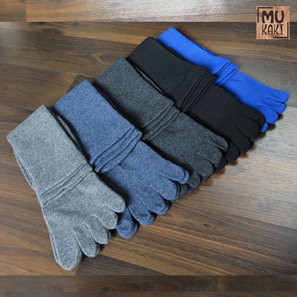 Paket Kaos kaki Pria 5 Jari / Kaos kaki kantor 5 Jari Mix 12pcs Mukaki